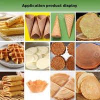 Machine industrielle et commerciale pour la fabrication de gaufres Stroopwafel, gaufres à la crème glacée, rouleaux d'œufs et cornets de crème glacée pour le commerce
