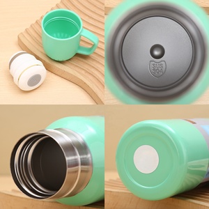 Botella de Agua Aislada al Vacío de Acero Inoxidable de 600 ml con Tapa de Vaso, Termo Hermético para Acampar, Hacer Picnic, Senderismo y Uso al Aire Libre - Product Image 5