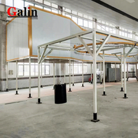 Four de peinture en poudre automatique personnalisé Galin (électrique/gaz/GPL/diesel) pour ligne de peinture en poudre à convoyeur en aluminium