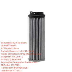 Zementwerk Hauptmotor Schmierölsystem Hydraulikölfilterelement 0660D003BN3HC Faltbares Glasfaser 10 Mikron - Product Image 1