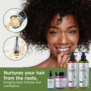 مجموعة العناية بالشعر بالروزماري من المصنع الأصلي مكونة من 4 قطع: شامبو وبلسم بالروزماري والأعشاب والنعناع المرطب لإصلاح الشعر - Product Image 5