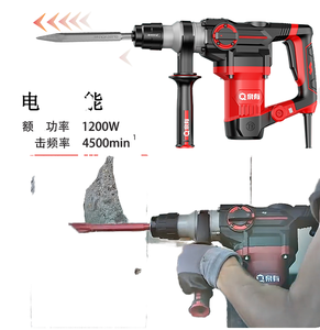 Potencia de impacto de 3 julios de 1100 BPM, con mango antivibración, taladro de martillo rotativo resistente de 1200 vatios - Product Image 4