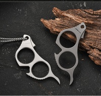 Outil multifonctionnel en titane EDC : tire-bouchon, décapsuleur, outil de survie portable, porte-clés créatif pour boissons et bière, personnalisable OEM/ODM