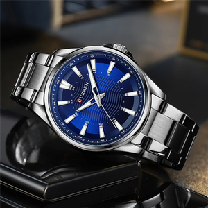 Curren 8424 nuovi orologi da uomo fabbrica orologio d'oro da uomo impermeabile al quarzo orologio sportivo curren negozio ufficiale - Product Image 3
