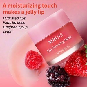 Masque de nuit pour les lèvres en gros, marque privée, 20 g, masque de soin pour les lèvres de nuit pour nourrir, hydrater, réparer les lèvres sèches et exfolier - Product Image 5