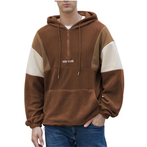 <b>Men's</b> Heavy Hoodie Sherpa Fleece Lined <b>Pullover</b> Thick Winter Hooded Sweatshirt <b>Men's</b> Colorblock Sweatshirt Hooded Sweatshirt - Product Image 4