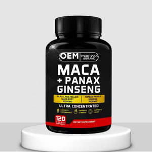 1000mg Maca <strong>Ginseng</strong> Capsules for Energy &amp; Focus-Adult Immune Support &amp; Stamina Booster 120 Veggie <strong>Caps</strong> - Product Image 1