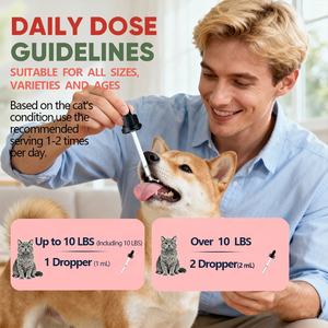 טיפות אורגניות לכליות לכלבים וחתולים, לחיזוק מערכת החיסון, תוסף תזונה לחיות מחמד, תמיכה בבריאות הכבד והכליות, נוזל לכליות - Product Image 5