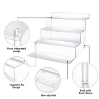 Organisateur de parfums multicouche en acrylique transparent, étagère à niveaux pour comptoir, présentoir de cosmétiques et de maquillage