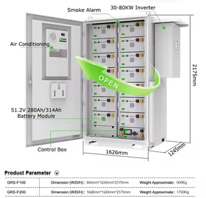Điện áp cao 100kwh 200kwh 300kwh Tủ Pin ESS tất cả trong một hệ thống năng lượng mặt trời thương mại BATERIA với biến tần năng lượng mặt trời - Product Image 3