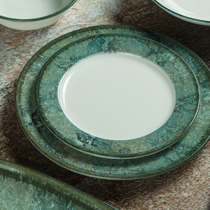 China Vajilla Marcas Estilo europeo Juego de platos de porcelana Vajilla Azul Danubio Vajilla de cerámica Proveedor - Product Image 2