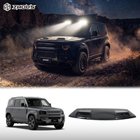 Accesorios Exteriores para Auto, Luz Superior ABS para Todoterreno, Actualización de Luz de Techo, Apta para Land Rover Defender 110 L663