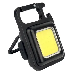 2023 New Lightweight Type-C Rechargeable Backpack Lamp 500mah Mini Handy Pocket 800lm COB Led Working Light With Bottle Opener