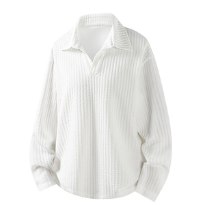 Camiseta Polo Estilo Old Money para Hombre, Otoño, Marca de Moda, Estilo Casual, Camiseta Interior Holgada, Talla Grande - Product Image 3