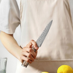 Hot Selling Hammer Kitchen Chef's <b>Knife</b> Santoku <b>Boning</b> <b>Knife</b> Stainless Steel Kitchen <b>Knife</b> with Pakka Wooden <b>Handle</b> - Product Image 2