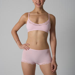 SK1225 & SK1226-4 donna due pezzi rapido asciutto pizzo a <span class=keywords><strong>collo</strong></span> quadrato Sexy abbinata Boxer a vita media - Product Image 2