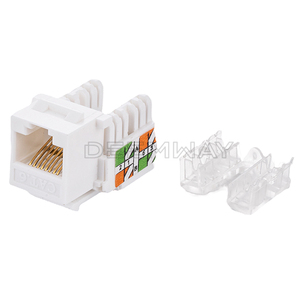 Rj45 CAT5e CAT6 cat6A <span class=keywords><strong>Keystone</strong></span> <span class=keywords><strong>Jack</strong></span> mô-đun mạng <span class=keywords><strong>UTP</strong></span> 90 180 độ 110 IDC/Krone loại Viễn Thông bộ phận - Product Image 3