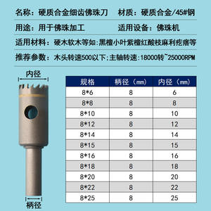 Brocas de corte de aleación con vástago redondo para herramientas de torneado de madera - Product Image 3