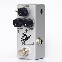 Pédale d'effet Overdrive pour guitare, boîtier entièrement métallique, True Bypass, Silver Horse basé sur la conception KLON CENTAUR