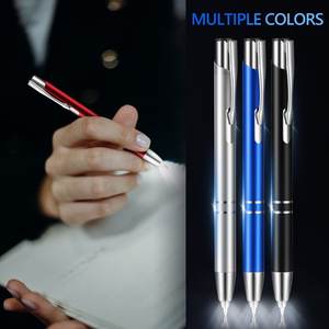 اقلام حبر معدنية LED خفيفة بشعار ترويجي حسب الطلب، اقلام حبر مدببة تعمل باللمس، اقلام حبر مضيئة، اقلام الممرضات المرحة - Product Image 5