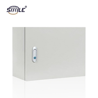 CHNSMILE Boîtier de distribution électrique métallique étanche IP65 personnalisé avec revêtement en poudre, panneau de commande, boîtier électrique en acier mural/sur poteau