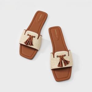 2025 nuova <span class=keywords><strong>donna</strong></span> estate pantofole da interno sandali Flat Slide per la <span class=keywords><strong>casa</strong></span> e all'aperto - Product Image 1