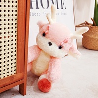 Adorable peluche MEIWEN en forme de dragon rose super douce, rembourrage en coton PP, fabrication ODM, vente en gros, jouets en peluche pour anniversaire