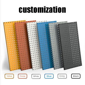 Stable Metal Pegboard Display Stand - Desktop / <strong>Wall</strong> <strong>Mount</strong> Jewelry &amp; Tool Organizer <strong>Rack</strong> for Retail &amp; Home - Product Image 4