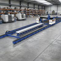 Mesin Pemotong Laser Fiber CNC Presisi Tinggi 12KW 20KW 30KW, Gantry Heavy-Duty, Fungsi Bevel Logam H-Beam, Akurasi Tinggi, Cypcut AI