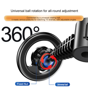 2023 Offre Spéciale Msafe évent magnétique support de téléphone de voiture rétractable bricolage support de tableau de bord bras étendu siège arrière support en alliage - Product Image 3