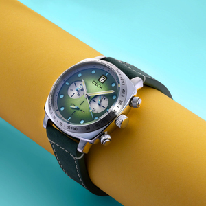 Montre ronde verte CILOA pour homme, multifonctionnelle, de haute qualité, luxueuse, personnalisable, nouveau style, montre à quartz étanche - Product Image 6