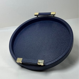 <span class=keywords><strong>Vassoio</strong></span> Creativo in Pelle e <span class=keywords><strong>Legno</strong></span> <span class=keywords><strong>Design</strong></span> Europeo Minimalista con Maniglia in Metallo per Soggiorno Ingresso Cosmetici Gioielli Oggetti Vari - Product Image 1