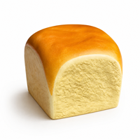 Jouet Squishy Pain Réaliste en Mousse PU à Remontée Lente, Pain de Toast à Presser Anti-Stress, Jouet Sensoriel Alimentaire pour Enfants et Adultes, Coffret Cadeau
