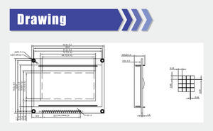 Thâm quyến huayuan hiển thị <span class=keywords><strong>12864</strong></span> Bảng điều chỉnh 3.1 inch đồ họa đơn sắc <span class=keywords><strong>LCD</strong></span> hiển thị 128*64 STN <span class=keywords><strong>LCD</strong></span> module - Product Image 6