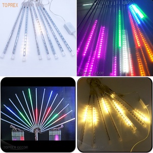 Tubo LED Meteor de Grado Comercial TOPREX, Luz de Explosión Estelar RGB, Controlable, Impermeable, Decoración para Mercados Navideños al Aire Libre - Product Image 2