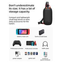 Tas Penyimpanan Aksesori Game Model Asli, Portabel, dengan Ritsleting, Pelindung Keras, untuk Konsol Nintendo Switch, Cocok untuk Musim Panas