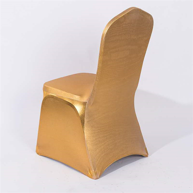 Распродажа, золотые чехлы на стулья из спандекса с золотым тиснением для вечеринки