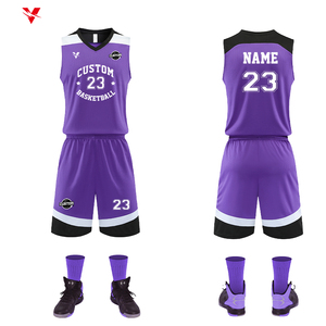 Maillots de <span class=keywords><strong>basket</strong></span>-ball rouges et blancs brodés au lycée et au collège, uniforme d'équipe de <span class=keywords><strong>basket</strong></span>-ball pour hommes avec logo en chiffres Lq226 - Product Image 1