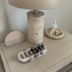 Natural Marble Stone Pill <strong>Box</strong> With Lid 7 Compartments Solid Stone Jewelry <strong>Storage</strong> <strong>Box</strong> <strong>for</strong> Daily Medicine Organizer Home <strong>Decor</strong> - Product Image 2
