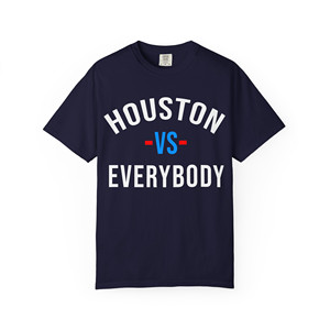 Maglietta Houston vs Everybody (testo rosso, bianco e blu H-Town) - Product Image 3