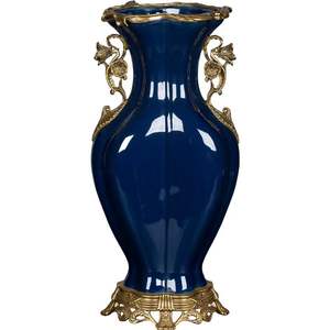 سوق قطر البحرية المسطحة مثل مزهرية السيراميك مع زهرة 3d النحاس التبعي برعم زهرية - Product Image 5