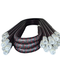 Tuyau de pompe à béton industriel renforcé en fibre textile, fil d'acier et caoutchouc haute résistance, raccord HD SK