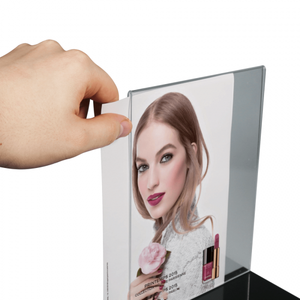 Trắng đen lucite trang điểm kiosk mỹ phẩm hiển thị logo thay đổi của phụ nữ Son môi hiển thị giá - Product Image 3