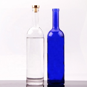 Round Shape 750ml Glass <strong>Vodka</strong> Bottle <strong>1</strong> <strong>Litre</strong> Clear Glass Liquor Bottle - Product Image 3