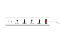 Multiprise 4 prises 13A avec protection contre les surtensions 1050J et 3 ports USB pour usage résidentiel – Vente en gros