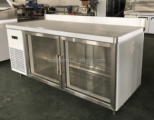 Edelstahl 2 glas tür werkbank kühler, unterbau chiller - Product Image 1
