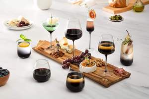 Verrerie en cristal de première qualité 18/7oz Cygne noir Verres à <span class=keywords><strong>vin</strong></span> rouge <span class=keywords><strong>blanc</strong></span> Verres à champagne Verres à <span class=keywords><strong>vin</strong></span> sans pied <span class=keywords><strong>blanc</strong></span> Vente en gros - Product Image 5