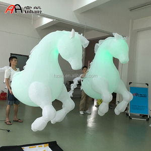 Venta caliente colorido inflable caballo traje de la mascota para adultos - Product Image 1