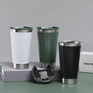 Cổ điển Stan chân không cách nhiệt pint cốc thủy tinh ST <span class=keywords><strong>ANLEY</strong></span> 16oz bia thép không gỉ Mug với xây dựng trong mở chai - Product Image 5