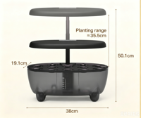Jardinière intelligente à arrosage automatique pour bureau, kit de jardinage hydroponique avec minuterie automatique